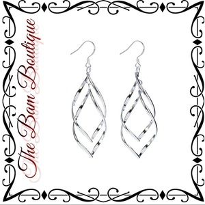 Sterling Silver Spiral Drop Earrings